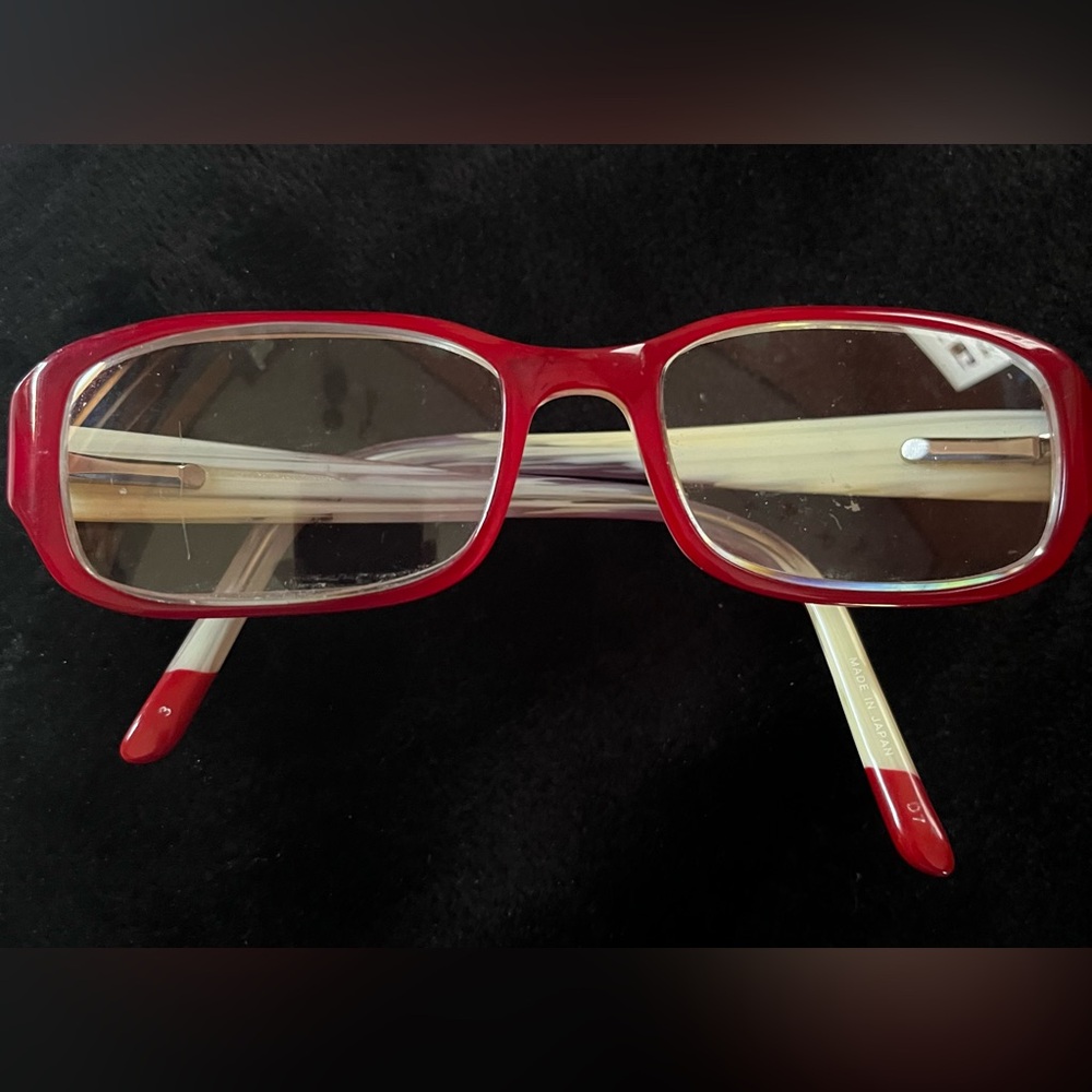 Shiseido Vintage Red Eyeglass Frames - Japan